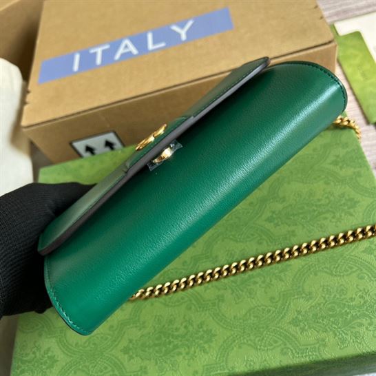 Gucci Diana small shoulder bag Emerald green leather - GB067 - Image 9