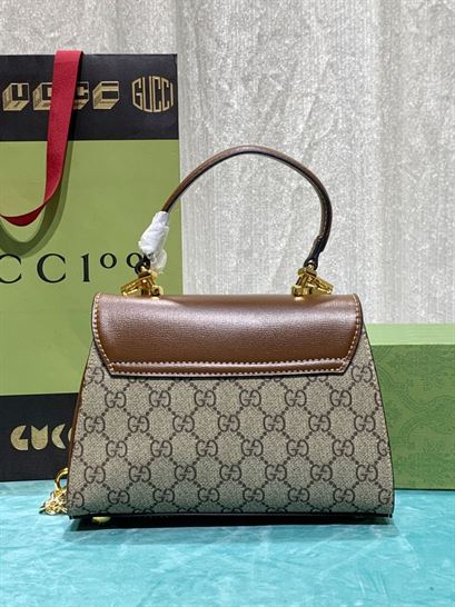 Gucci Horsebit 1955 mini bag Light brown leather- GB122 - Image 4