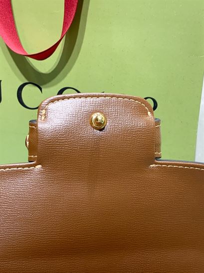 Gucci Horsebit 1955 mini bag Light brown leather- GB122 - Image 8