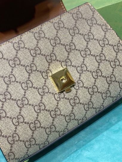 Gucci Horsebit 1955 mini bag Light brown leather- GB122 - Image 10