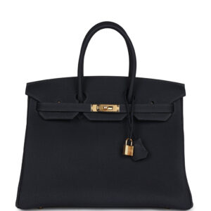 Hermes Birkin 35 Caban Togo Gold Hardware