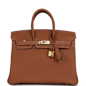 Hermes Birkin 25 Gold Togo Gold Hardware