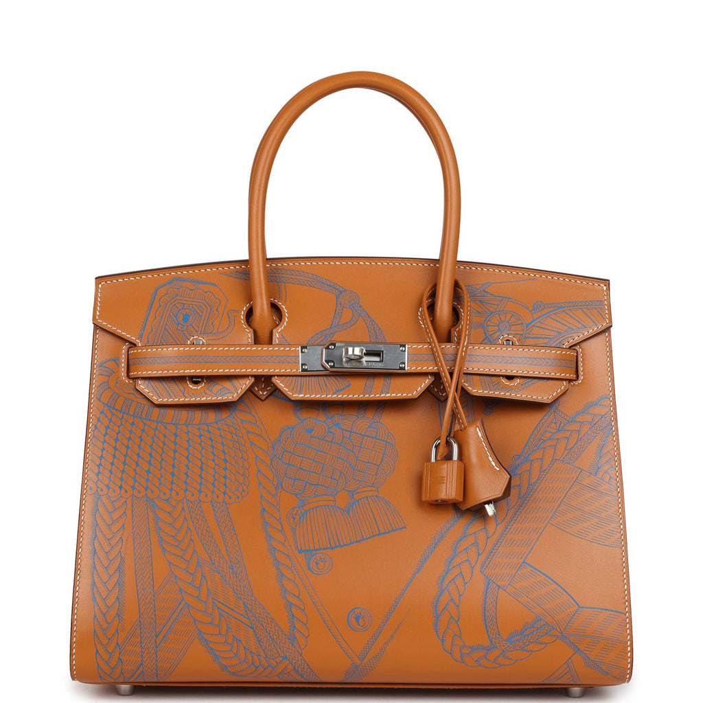 Hermes Birkin Sellier 30 "Zouaves Et Dragons" Naturel Sable Butler Palladium Hardware