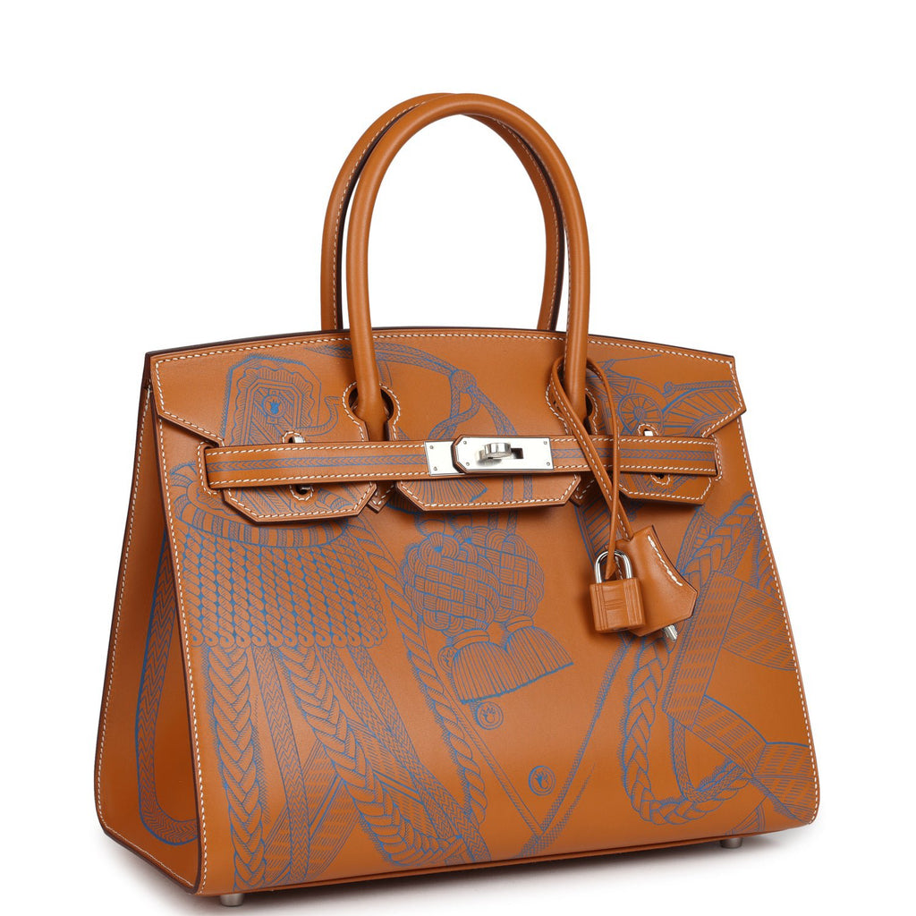 Hermes Birkin Sellier 30 "Zouaves Et Dragons" Naturel Sable Butler Palladium Hardware - Image 3
