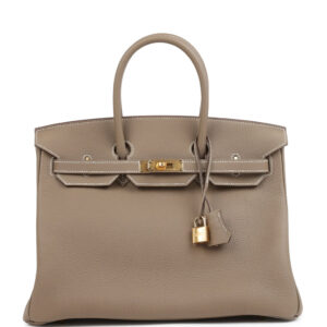 Hermes Birkin 35 Etoupe Togo Gold Hardware