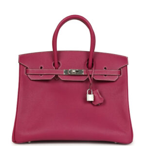 Hermes Birkin 35 Tosca Candy Epsom Palladium Hardware