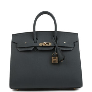 Hermes Birkin Sellier 25 Gris Misty Epsom Permabrass Hardware