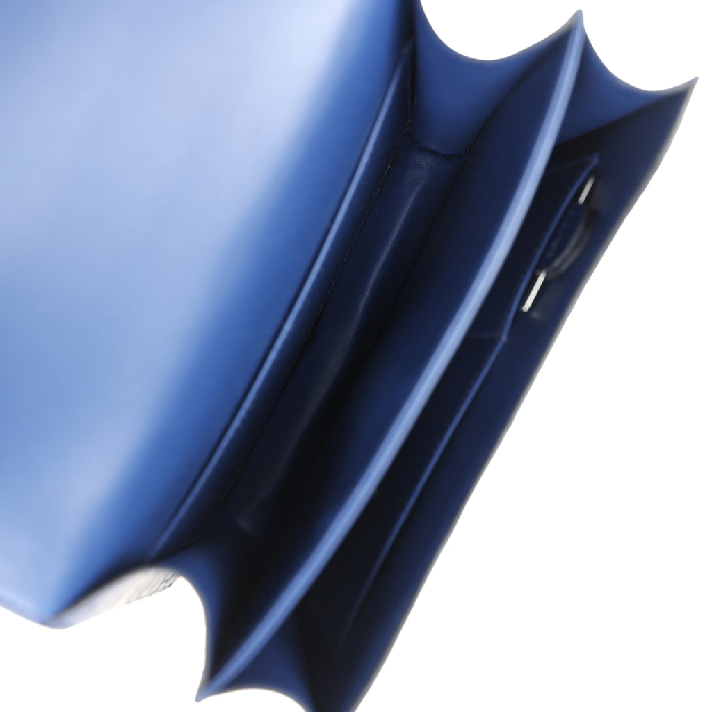 Hermes Constance 18 Bleu Saphir Matte Alligator Gold Hardware - Image 10