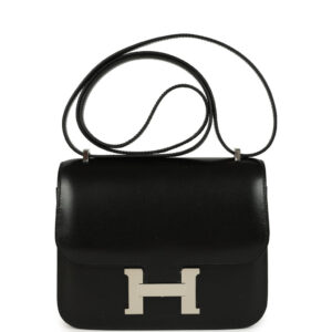 Hermes Constance 18 Black Box Palladium Hardware