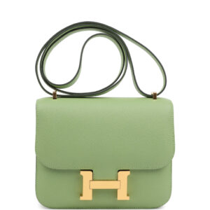 Hermes Constance 18 Vert Criquet Epsom Gold Hardware