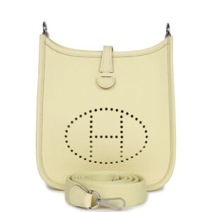 Hermes Evelyne TPM Jaune Milton Clemence Palladium Hardware