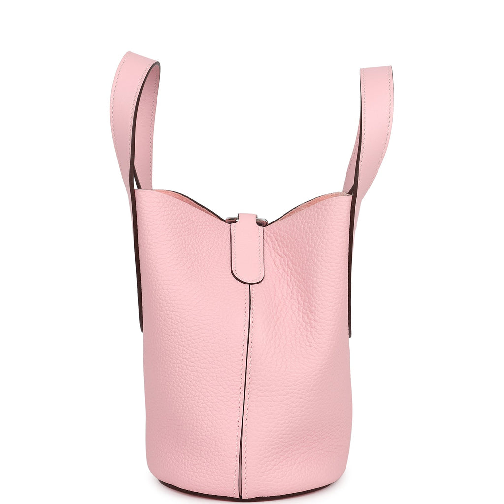 Hermes In-The-Loop 18 Rose Sakura Clemence and Swift Palladium Hardware - Image 4