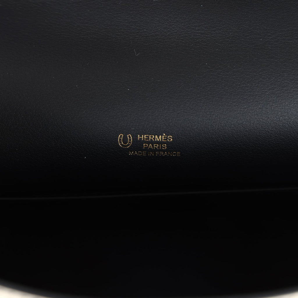 Hermes Special Order (HSS) Kelly Pochette Beton and Black Swift Gold Hardware - Image 8