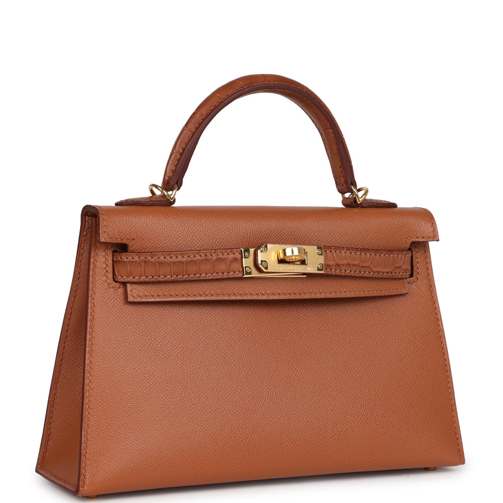 Hermes Kelly Sellier 20 Gold Madame and Matte Alligator Touch Gold Hardware - Image 3