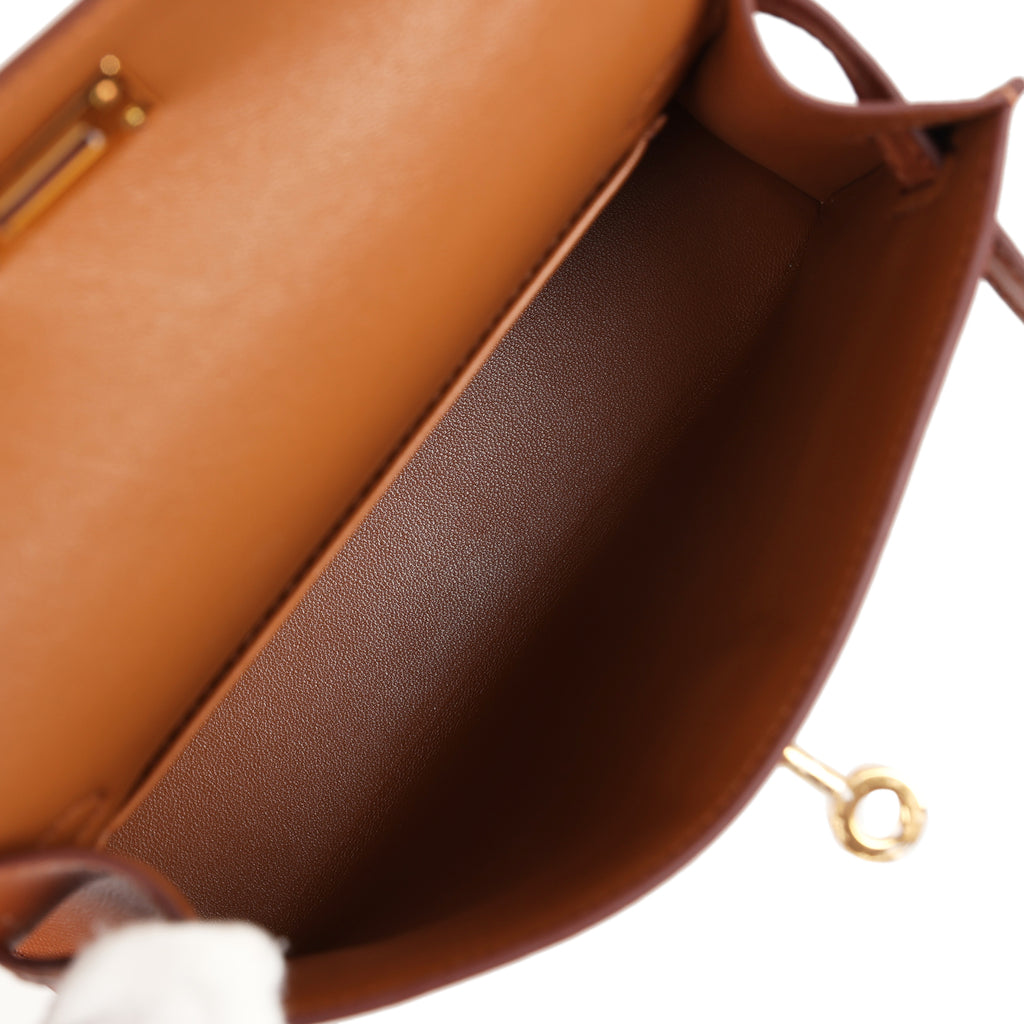 Hermes Kelly Sellier 20 Gold Madame and Matte Alligator Touch Gold Hardware - Image 9