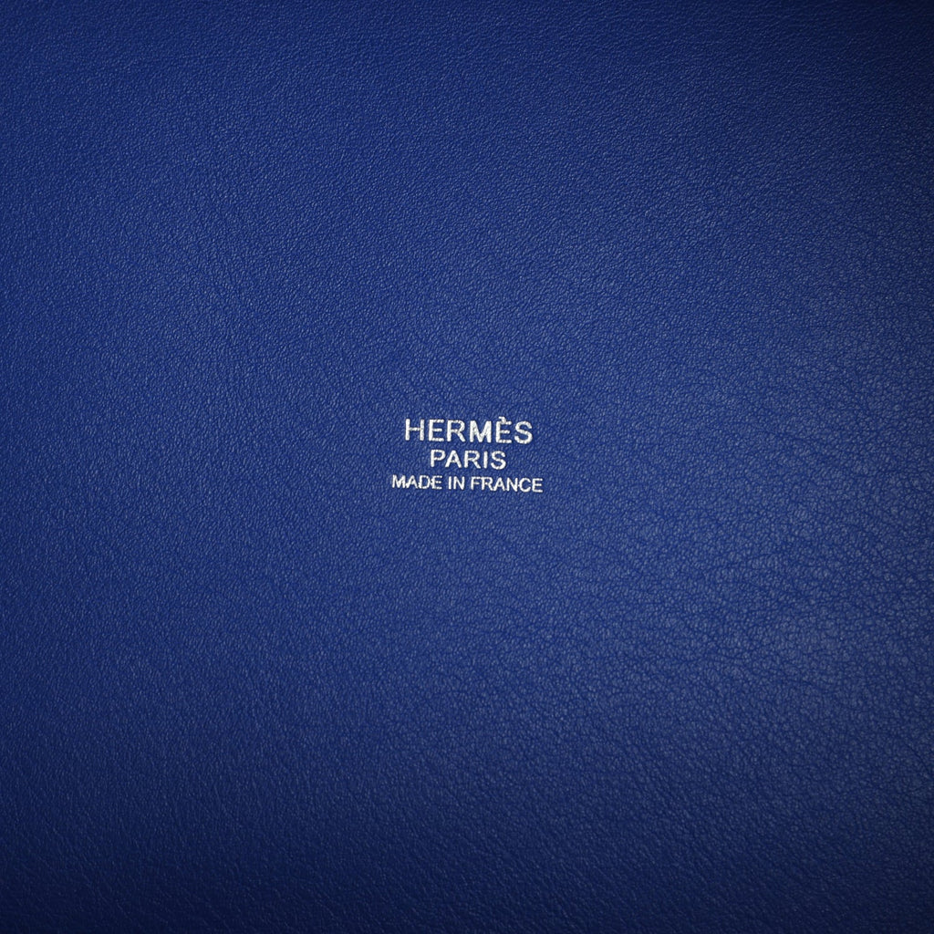 Hermes Picotin Cargo 18 Bleu Royal Swift and Toile Canvas Palladium Hardware - Image 9