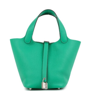 Hermes Picotin Lock 18 Menthe Clemence Palladium Hardware