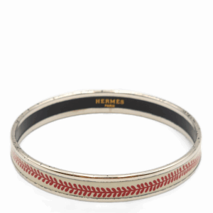 Enamel White Bracelet, Palladium hardware