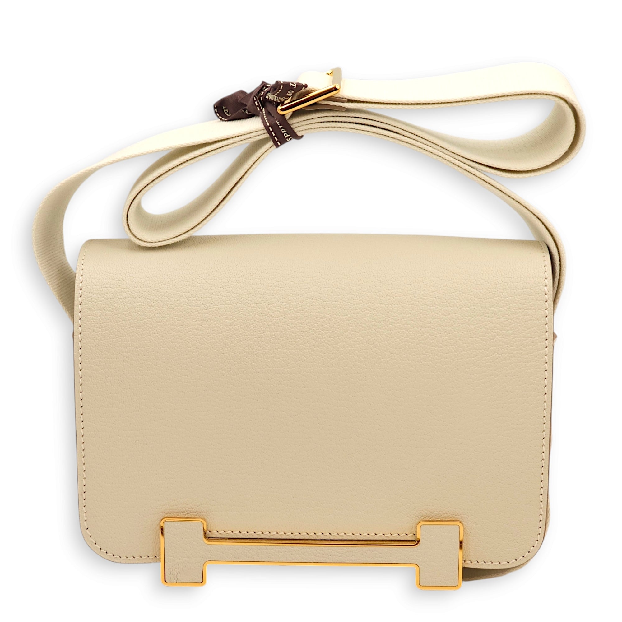 Geta Gris Pale in Chevre Mysore, Gold hardware - Image 3