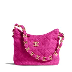 Hobo HandBag Tweeds & Fabrics Fuchsia - CB017