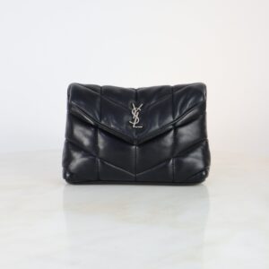 YSL Black Buffer Clutch
