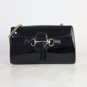 Gucci Black Emily Chain Medium Shoulder Bag
