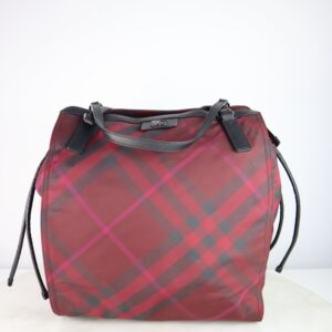 Burberry Red Nova Check Shoulder Bag
