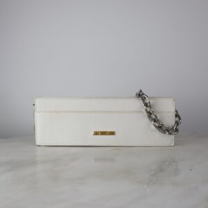 Jacquemus White Le Ciuciu Chain Shoulder Bag