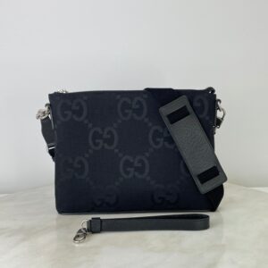 Gucci Black GG Jumbo Pouch