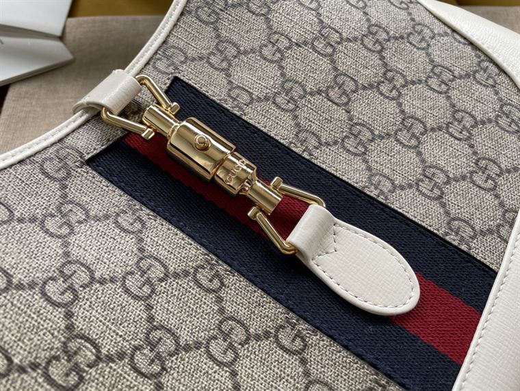 Jackie 1961 small shoulder bag White leather trim - Image 5