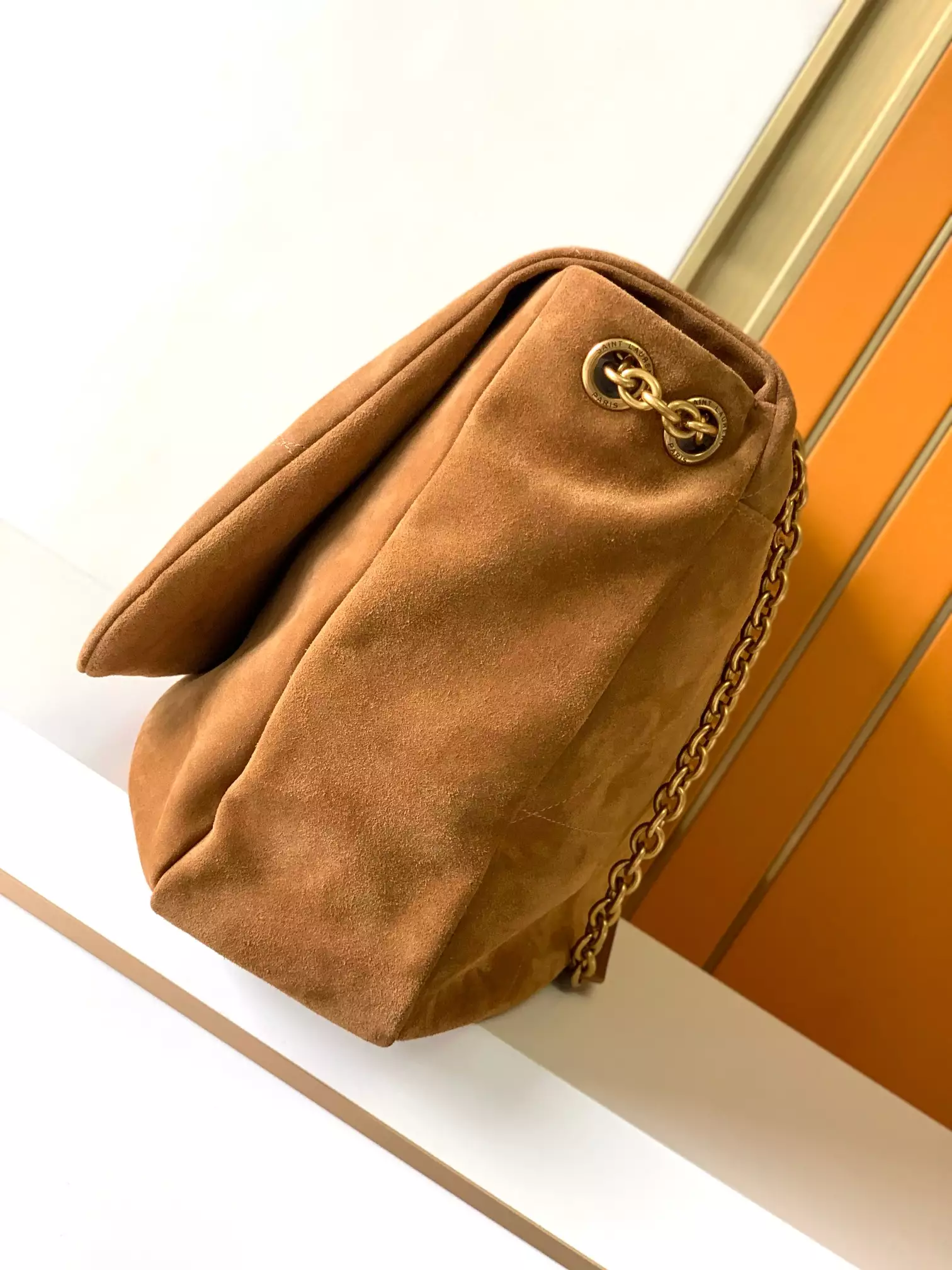 Jamie 4.3 in Brown Caramel Suede - YB061 - Repbags.ru - Image 5