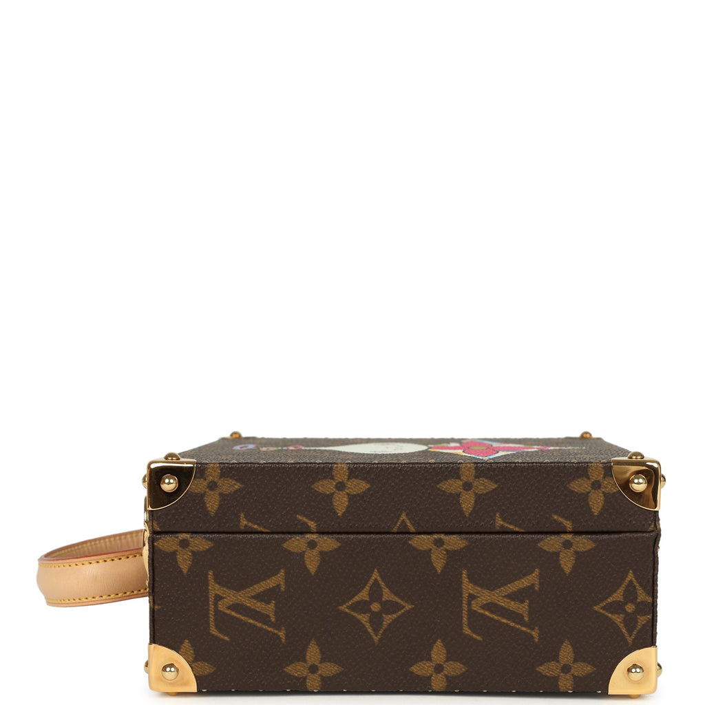 Vintage Louis Vuitton x Takashi Murakami Onion Head Jewelry Trunk Brown Multi Monogram Brass Hardware - Image 9