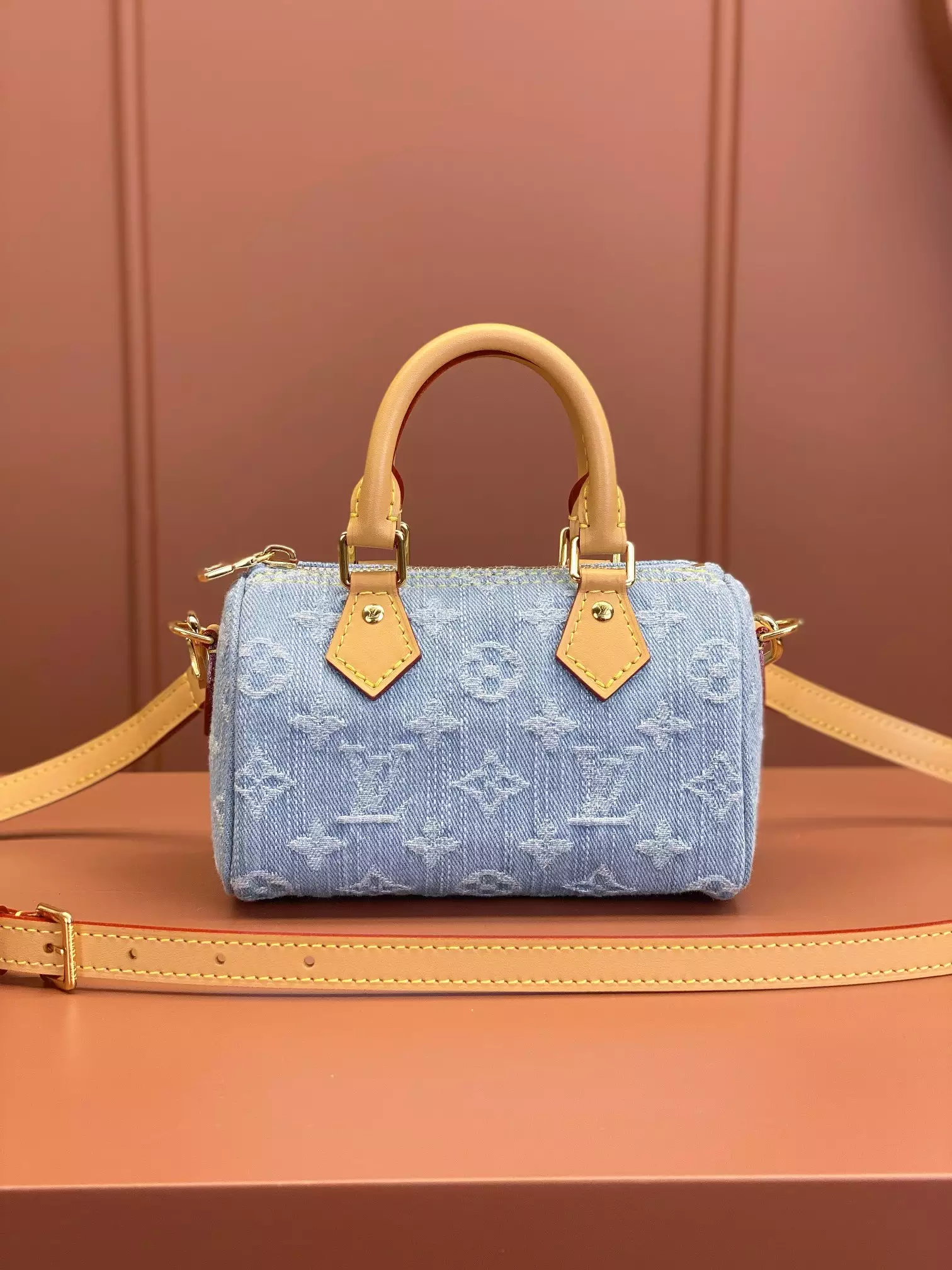 LV Nano Speedy Sky Denim Monogram Denim - Repbags.ru - Image 3
