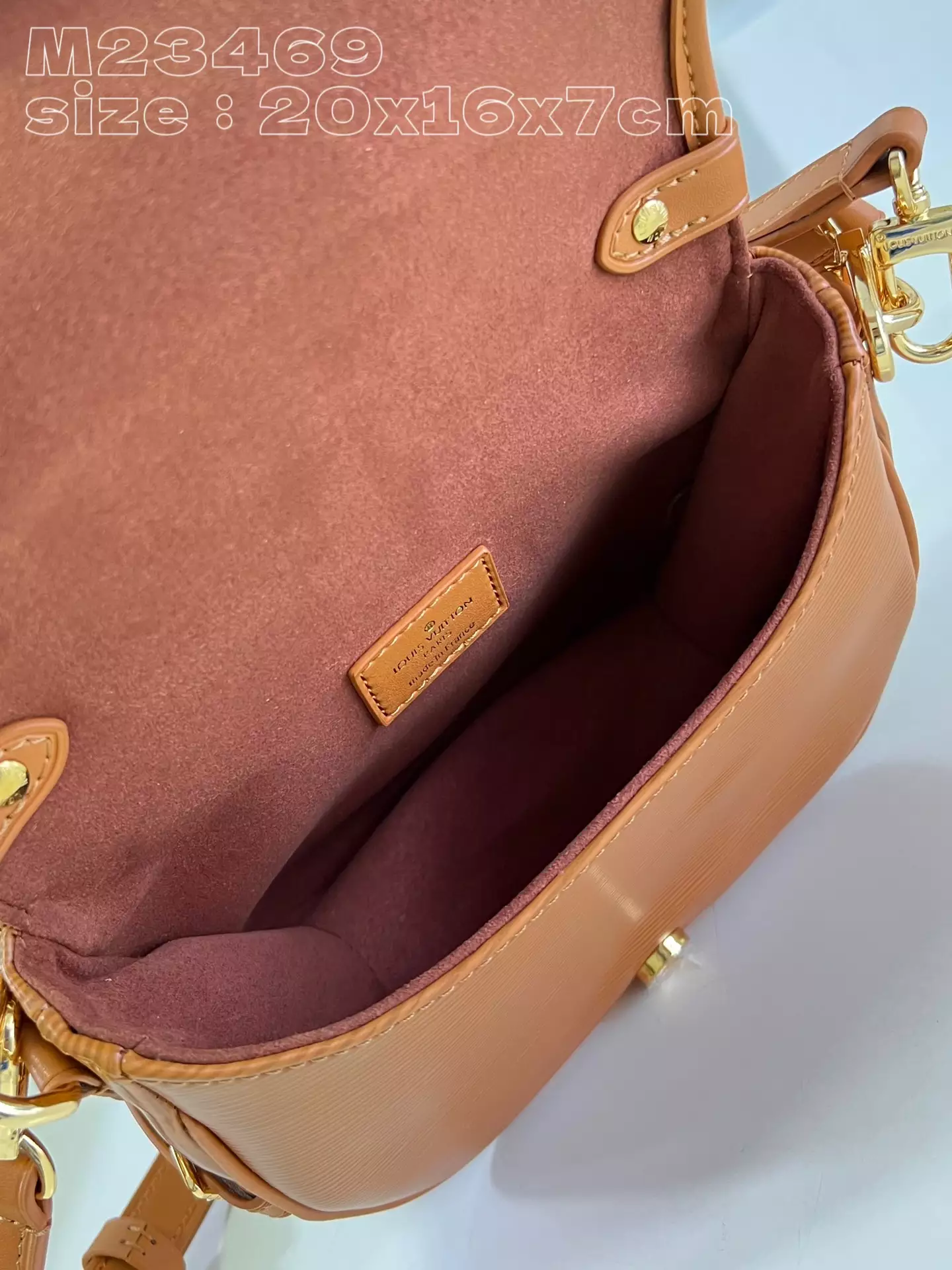 LV Saumur BB Cognac Brown Leather - Repbags.ru - Image 9