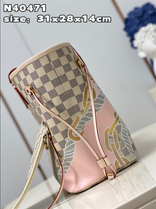 Louis Vuitton Neverfull MM Damier Azur Tote Bag - Image 7