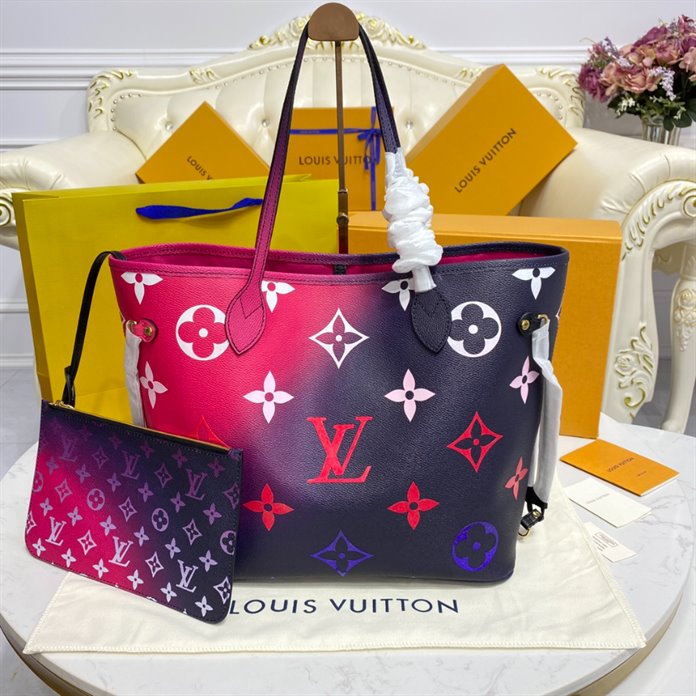 Louis Vuitton Neverfull MM Damier Azur Tote Bag - Image 3