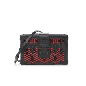 Louis Vuitton Petite Malle Black Red