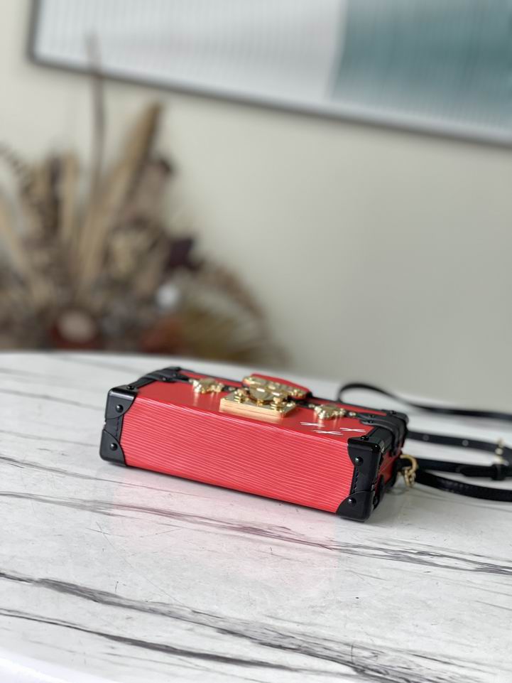 Louis Vuitton Petite Malle Red Interior - Image 6