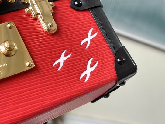 Louis Vuitton Petite Malle Red Interior - Image 7