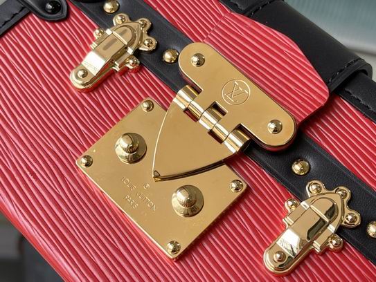 Louis Vuitton Petite Malle Red Interior - Image 8