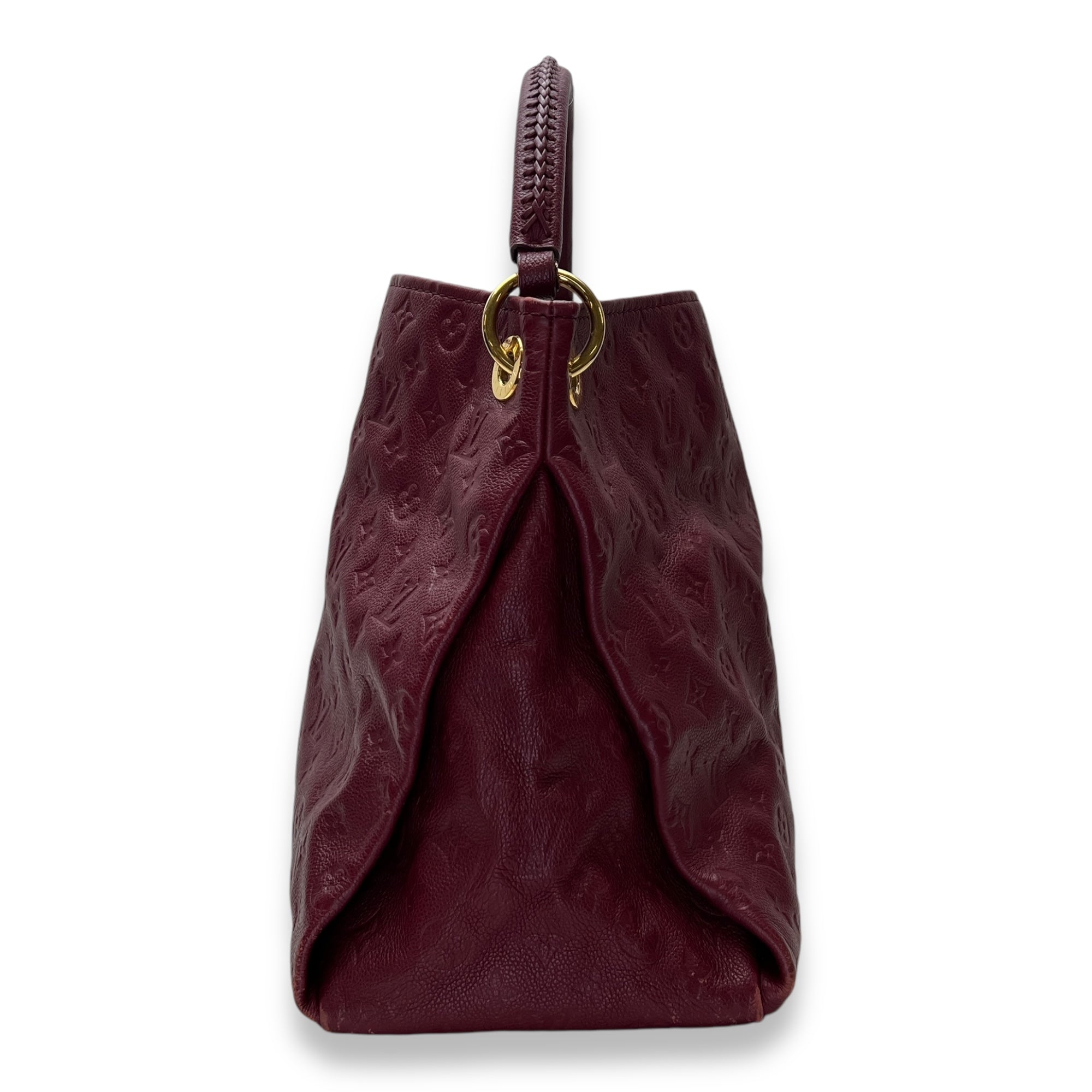 Artsy Top Handle Bag Red in Monogram Empreinte Leather, Gold hardware - Image 5