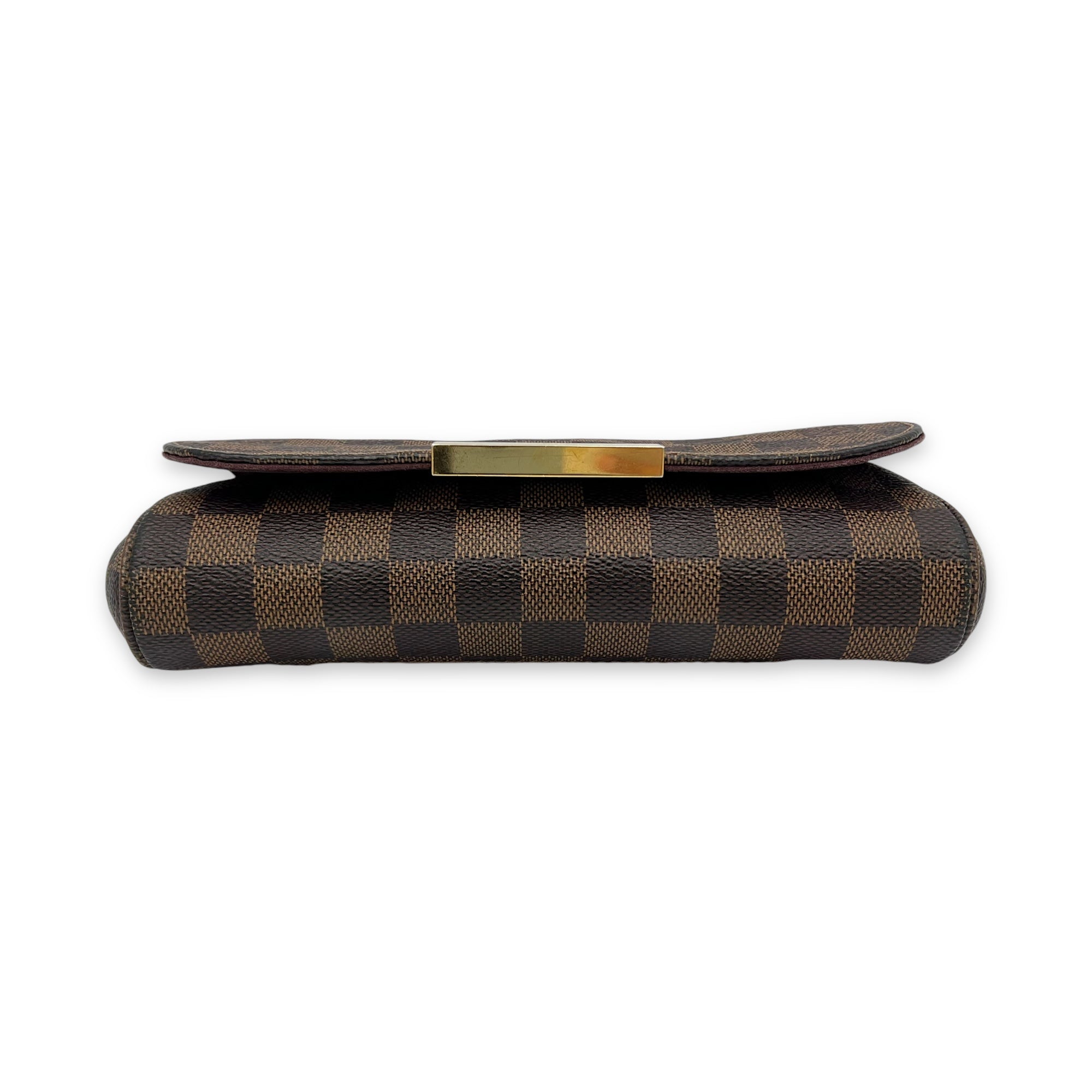 Favourite Damier Ebene Crossbody Bag in Coated Canvas, Gold hardware - Image 6