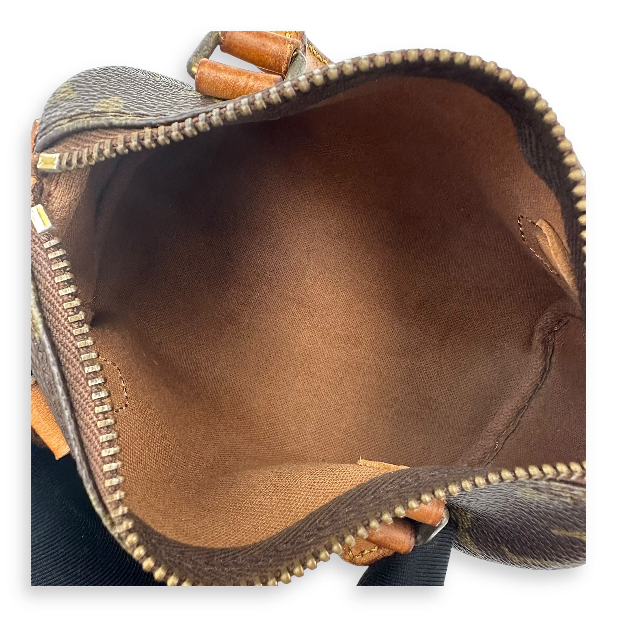 Speedy Top Handle Bag Brown in Monogram Coated Canvas, Gold hardware - Image 7