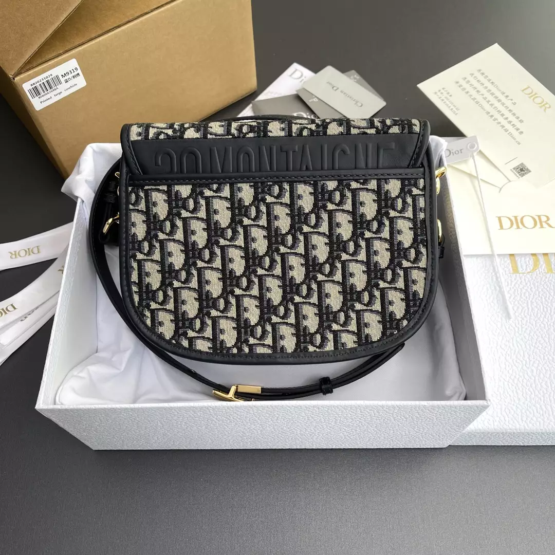 Medium Dior Bobby Bag Blue Dior Oblique Jacquard - Repbags.ru - Image 5