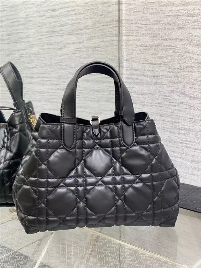 Medium Dior Toujours Bag Black Macrocannage - Repbags.ru - Image 7