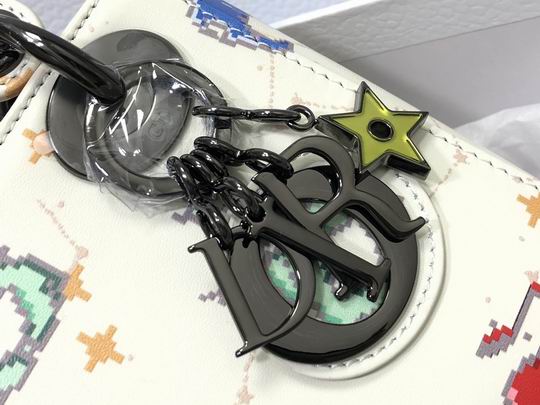 Micro Lady Dior bag Latte Multicolor Zodiac - DB024 - Image 7