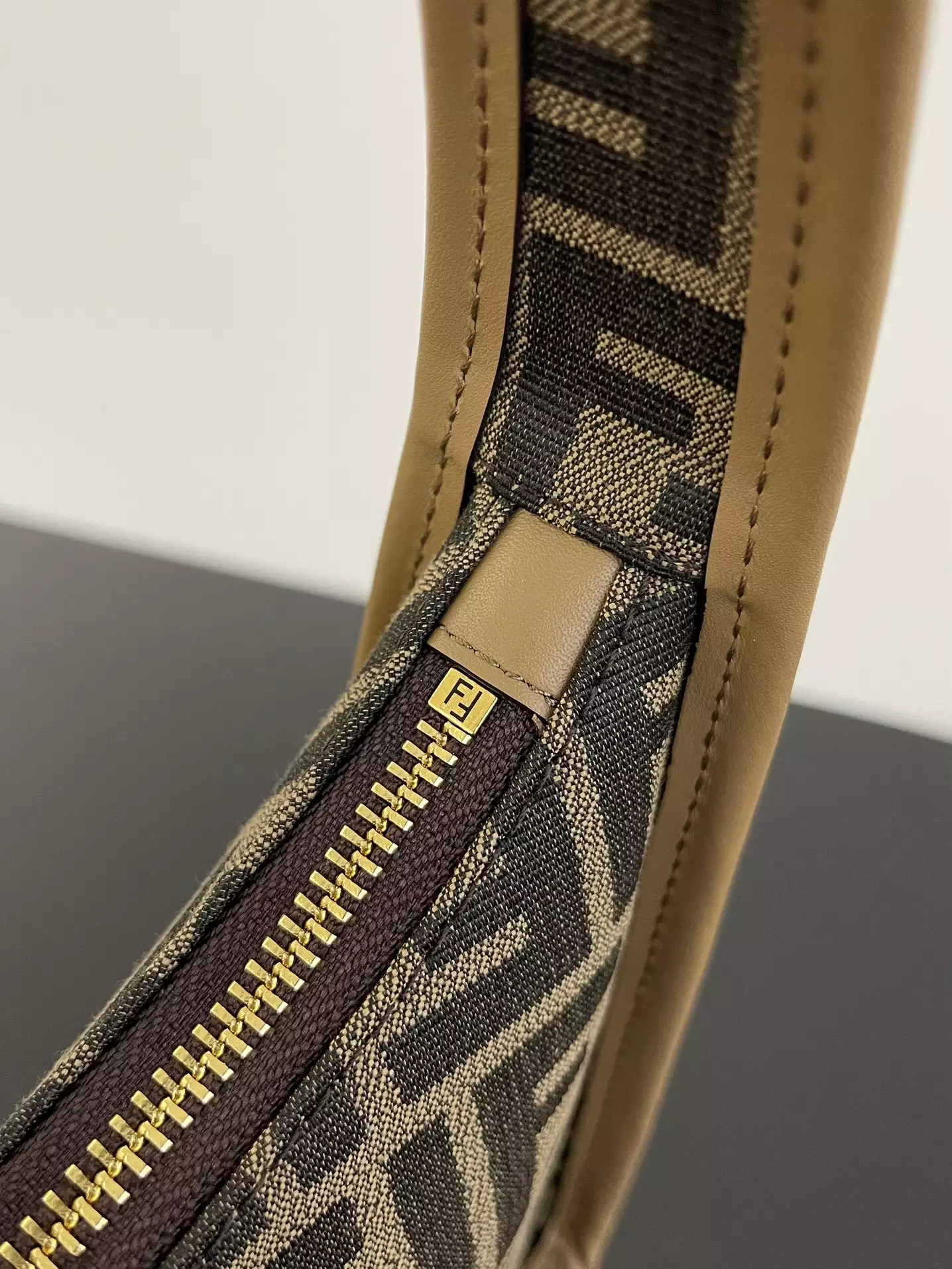 Mini Fendessence Brown FF Fabric Mini Bag - Repbags.ru - Image 7