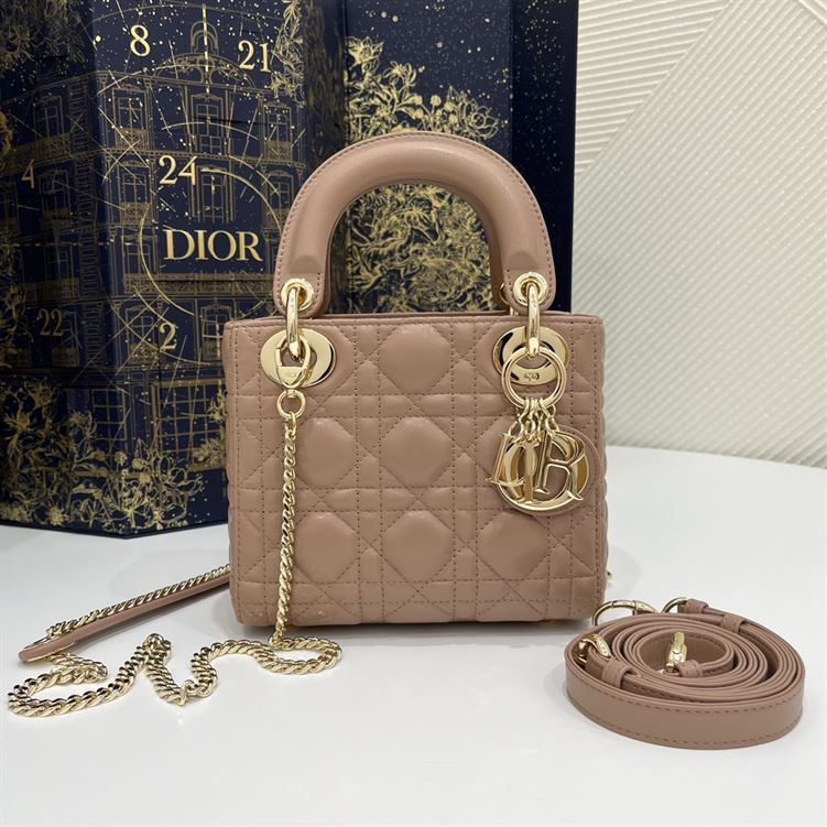 Mini Lady Dior Bag Heritage Pink - Image 3