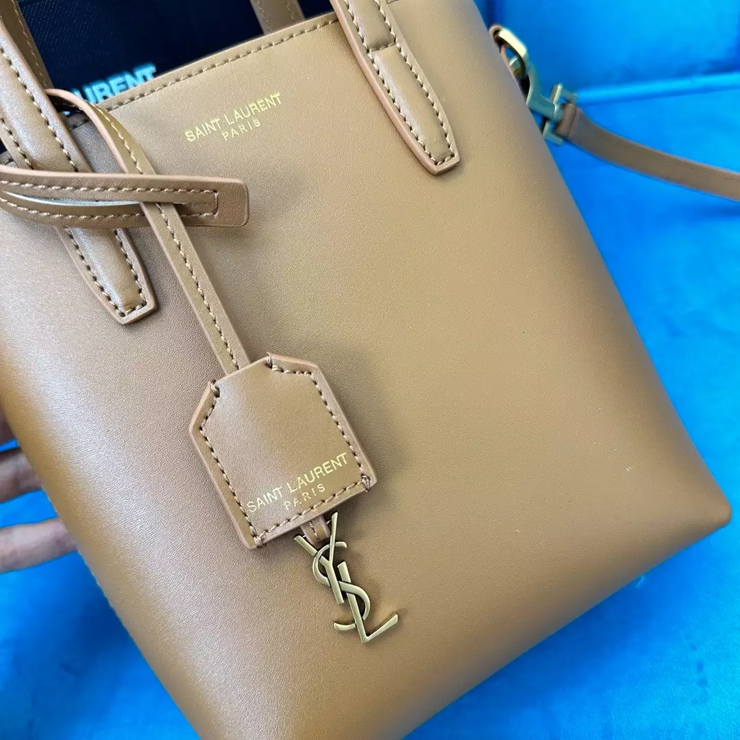 Mini Toy Shopping Saint Laurent in Box Leather - Repbags.ru - Image 7