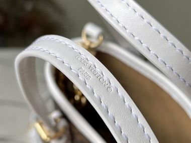 Nano Bucket White Monogram coated canvas - LB050 - Image 8